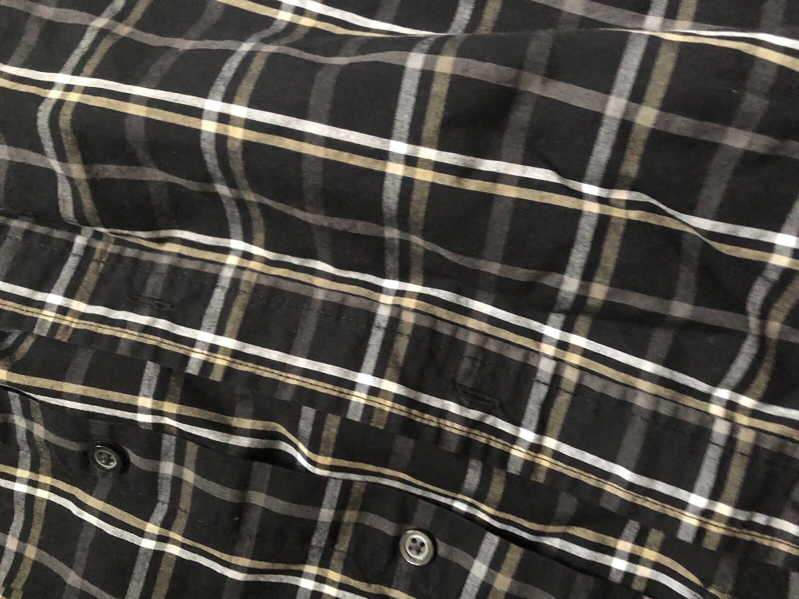 MENS BASIC EDITIONS PLAID BUTTON DOWN LONG SLEEVE… - image 2