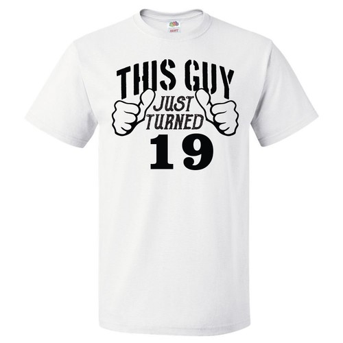 19th Birthday Gift For 19 Year Old This Guy Turned 19 T Shirt - Picture 1 of 2