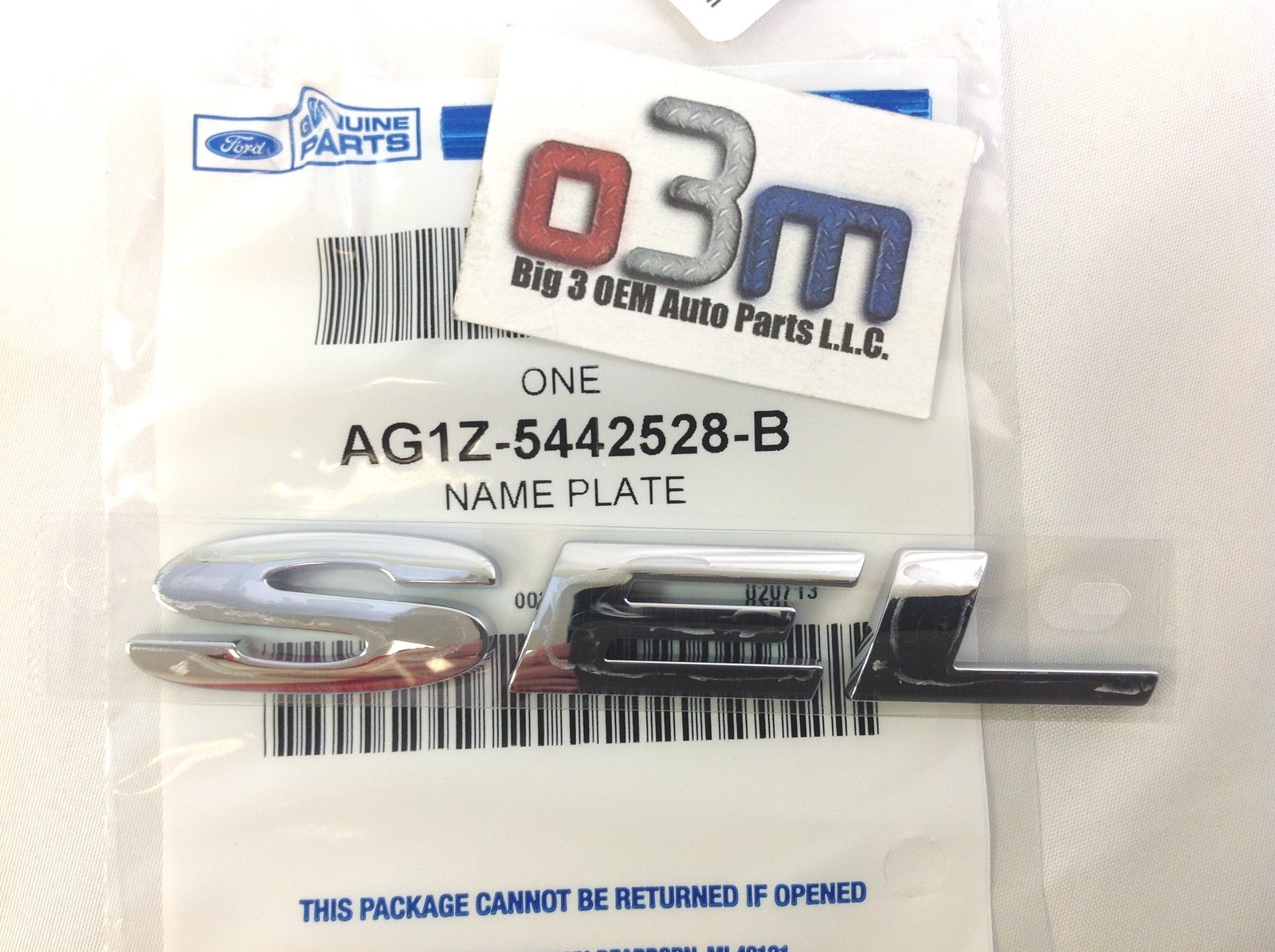 20102015 Ford Taurus Rear Trunk Lid Chrome SEL Nameplate Emblem new