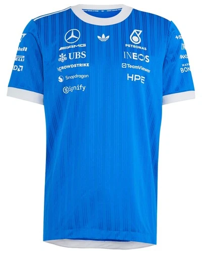 adidas Mercedes-AMG Petronas F1 2026 Men's Blue Wonder Authentic T-shirt