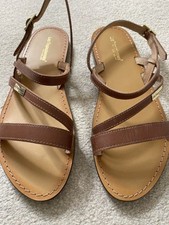Gorgeous Summer Leather Sandals - La Redoute Baden Sz 39 Brand New With Box