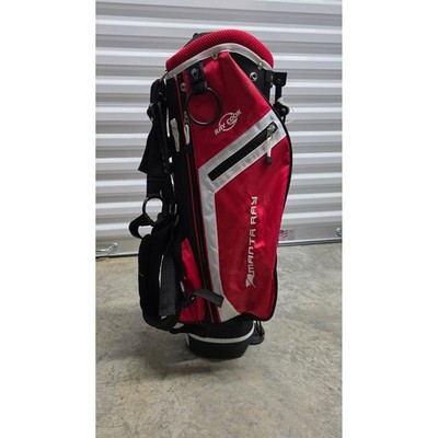 Ray Cook Manta Ray Junior Golf Stand Bag Red Black White 4-Way Divider Kids