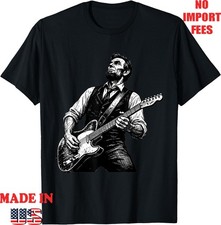 President Abraham Lincoln Playing Guitar Abe Lincoln Adult Kid T-Shirt