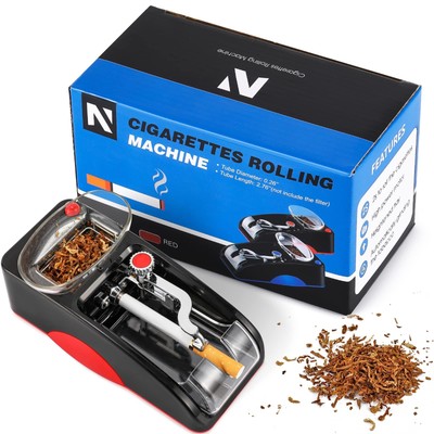 easy roller electric cigarette machine Rolling Machine Electric Automatic Injector Mini Roller Maker DIY Tool  (Red)