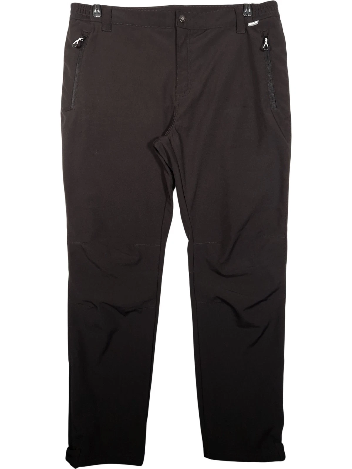 Regatta Soft Shell Trousers Size 40 Men's Black Isotex Fleece Lined Waterproof