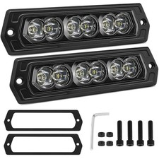 Flush Mount Pod Lights 7 Inch 60w Cree Led Light Bar 2 7 Spot Flush White