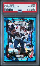 2023 Panini Prizm Kayshon Boutte #370 PSA 10 Blue Ice Color Match Rookie /99