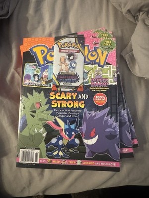 Pokemon Scary And Strong 100% Official Magazine FREE Trading Game Card Cards