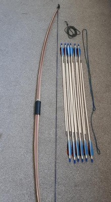 Englischer Langbogen 4 Laminat 45 bis 65 Pfund und bis zu 32 Zug +12 Pfeile