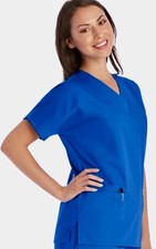 Scrub Top, Blue Cherokee Workwear, Medical Uniform, Size Medium, NWOT