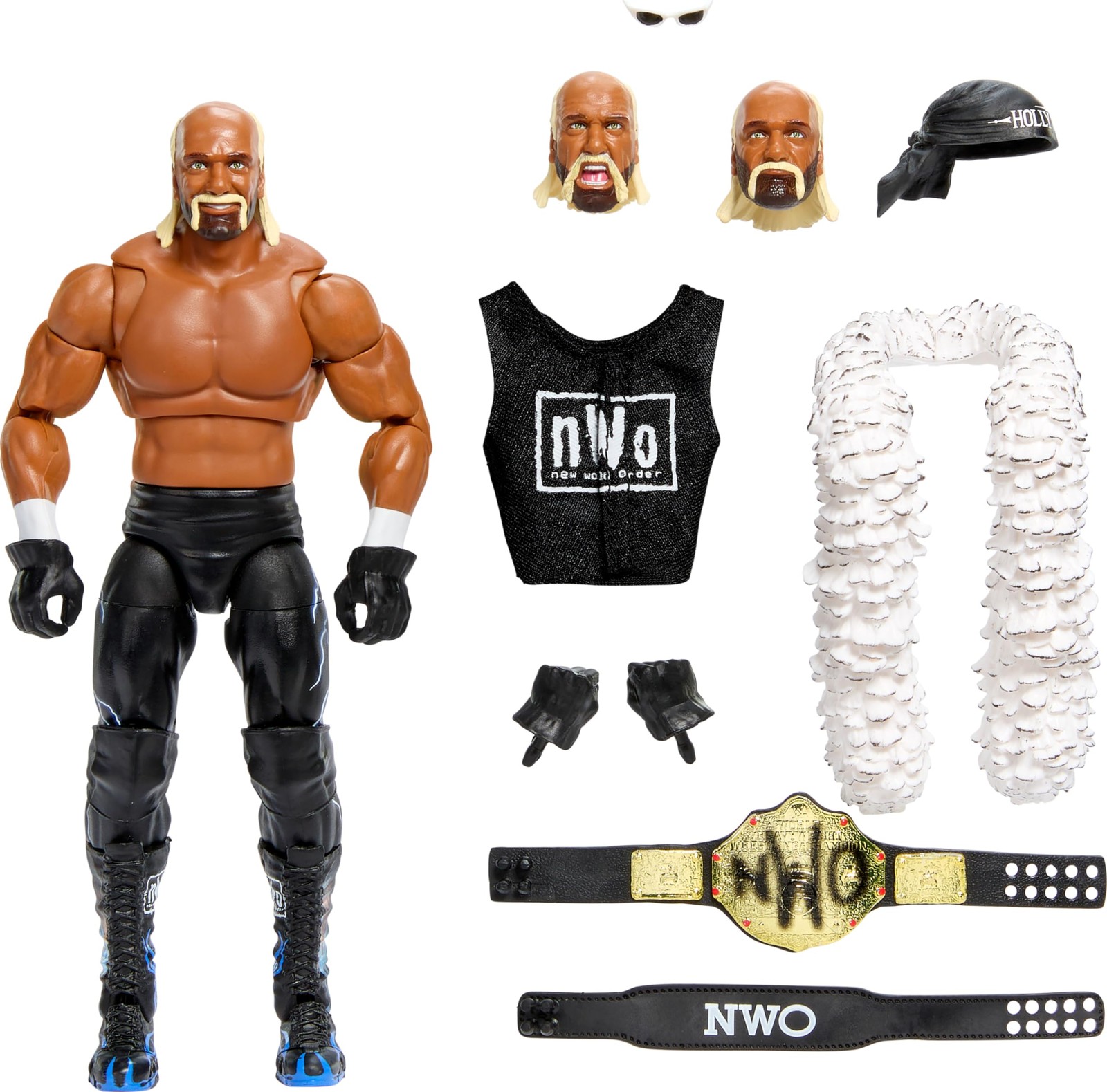 Mattel WWE Ultimate Edition Action Figure & Accessories Set, “Hollywood” Hulk