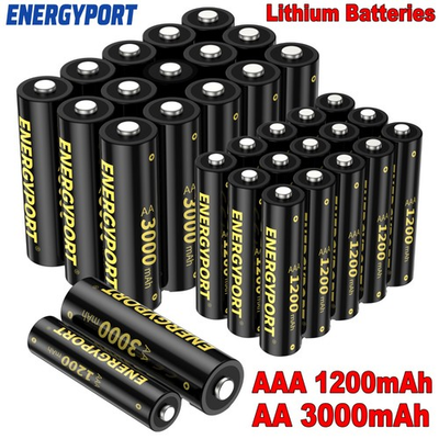 #ad #ad Lot AA AAA Batteries Lithium 3000mAh 1200mAh 1.5V Non rechargeable for Blink Cam $54.99