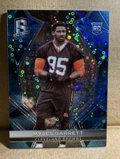 2017 Panini Spectra Myles Garrett RC Neon Blue Donuts Prizm /50 #141 SP Browns
