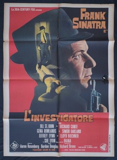 manifesto 2F L'INVESTIGATORE frank sinatra richard conte gena rowlands oakland
