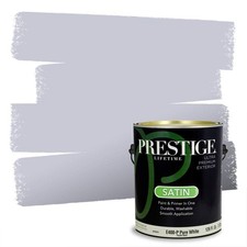 PRESTIGE Paints Exterior Paint and Primer 1 Gallon Satin Foggy Morning
