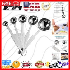 5-Piece Measuring Spoons in Stainless Steel: Perfect for Precise Measurements