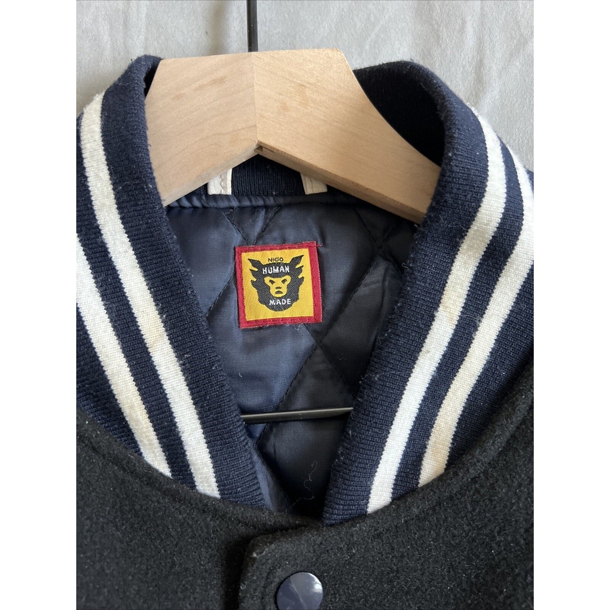 Human Made x Undercover Last Orgy 2 Leather Varsity Jacket NIGO