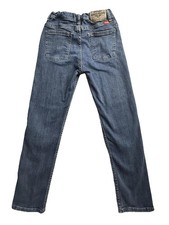 Wrangler Jeans Boys 14 Slim Blue Classic Straight Adjustable Waist Denim Pants
