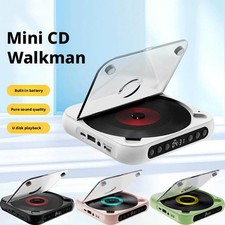 Portable Bluetooth-Compatible CD Player: Hi-Fi Sound, For Travel W0X9