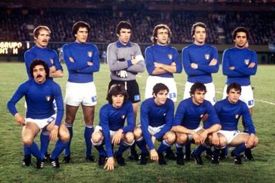 Italy team group 1978 Football Soccer Historic Old Photo