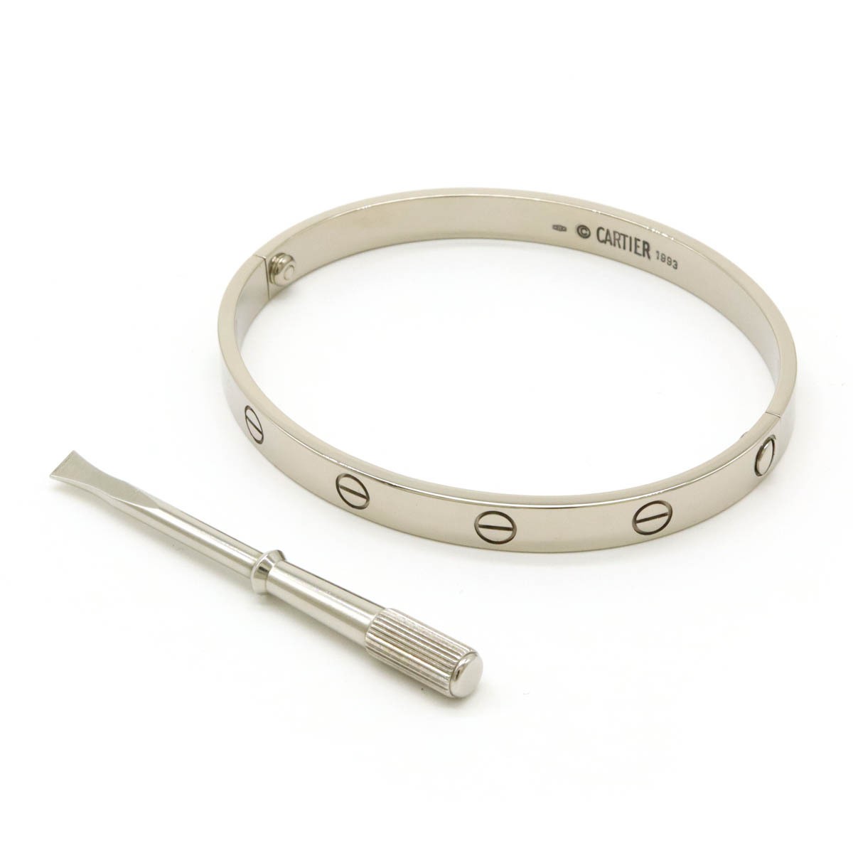 Cartier LOVE Bracelet in 18K White Gold P0037979