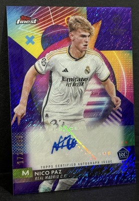 Carte Nico Paz Autograph /5 BGS 9/10 - Topps Inception 23-24 - Rookie Real Madrid