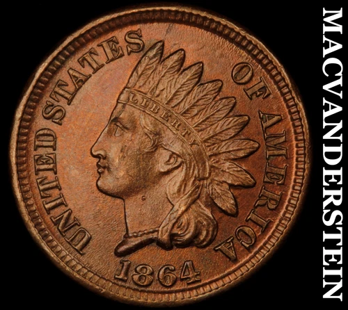 1864 Indian Head Cent- Bronze- Super Choice Gem Brilliant Uncirculated++++ #J325