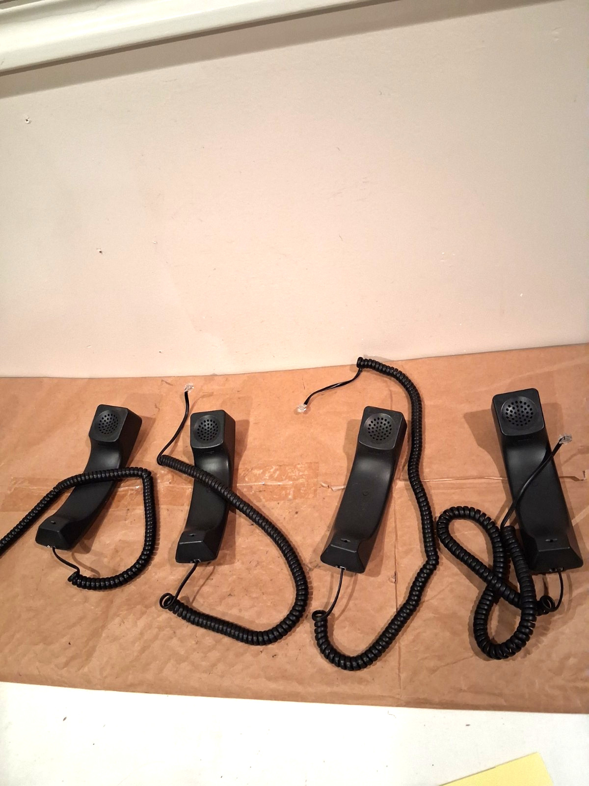 Lot of 4 Yealink T40 T41 T42 Series HD Replacement Handset w/ Cord EUC