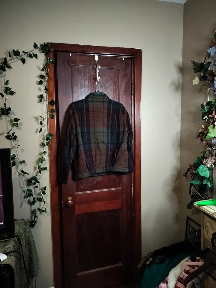 Chaqueta Blazer Vintage Cuadros Lana Gruesa Talla 8 Años 60 MCM Foto 4 de 4