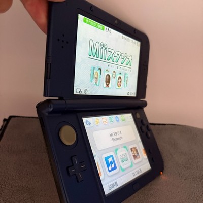 【DUAL IPS】【Excellent5】Rare New Nintendo 3DS LL XL Metallic Blue Game Console