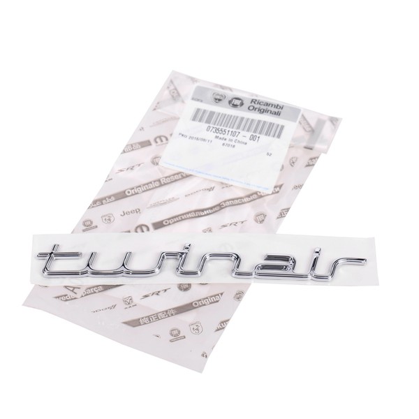 Original Fiat Emblem Schriftzug Logo Twinair Heckklappe Punto Evo 500 735551107-image