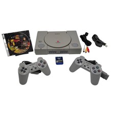 Sony PlayStation 1 SCPH-9001 PS1 Console w/ 2 Controllers 1 Game & 1 Memory Card