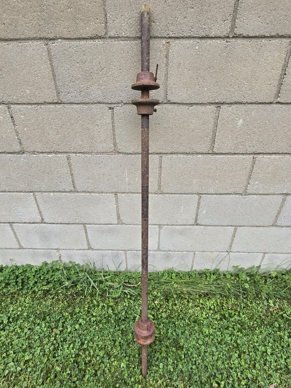 Vintage YORK Barbell 1" Standard Bar with  Original 4-piece Collars