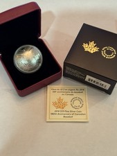 2018 1oz 99.99% PURE SILVER  180th ANNIVERSARY OF CANADIAN BASEBALL. OGP+COA.