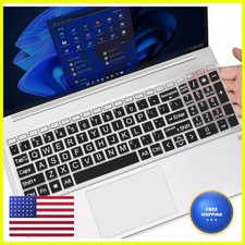 CaseBuy Large Print Keyboard Cover HP 17 Inch Laptop 17-cn 17-cp 17z 17t