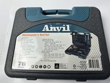 Tool Kit Set Home Repair Hand Tools 76 Piece SAE Metric with Case Household DIY