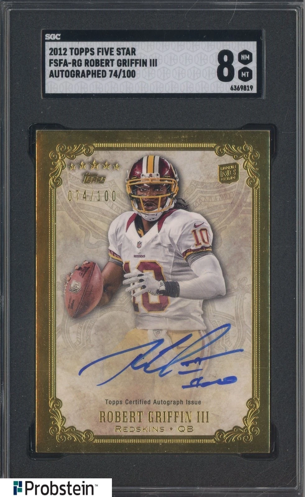 Robert Griffin III Topps Five Star Futures Autograph #RG Base