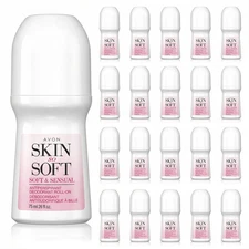 20 pack Avon Skin So Soft Roll-On Antiperspirant Deodorant, 75 ml 2.6 fl oz
