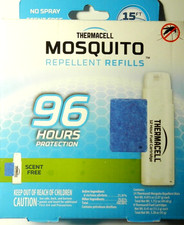 Thermacell Mosquito Repellent 24 Mats 8 Fuel Cartridges 96 Hour Protection
