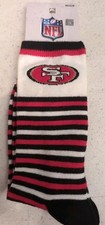 New San Francisco 49ers NFL Stripped Socks