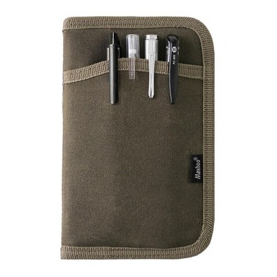 Maxhoo Journal Cover for Field Notes & Moleskine 3.5 x 5.5 inches, Olive 