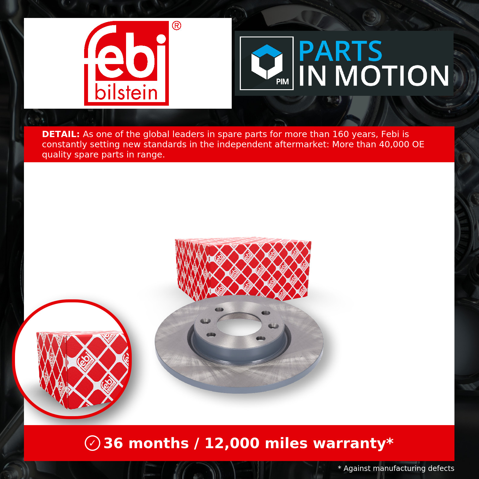 Fits FEBI 181540 BRAKE DISC. - Image 5