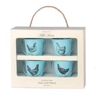 Eddingtons Vintage Hens Bucket Egg Cups Set Of 4