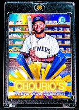 JACKSON CHOURIO RARE BREWERS REFRACTOR COLORBLAST PRIZM CARD SSP INVESTMENT