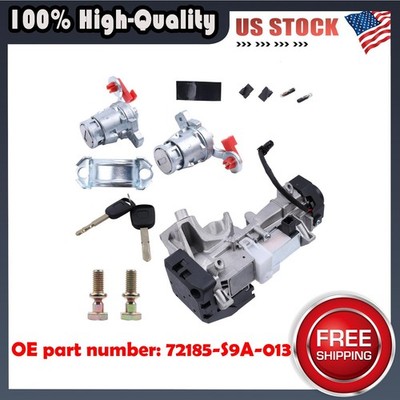 For 2002-06 Honda CRV Ignition Switch Cylinder Door Lock w/Keys Complete Set US