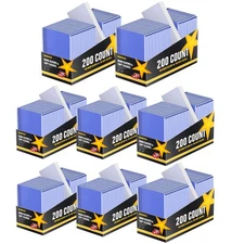 1600 Count Card Sleeves Top Loaders for Cards, Hard Plastic Toploaders, Sport...