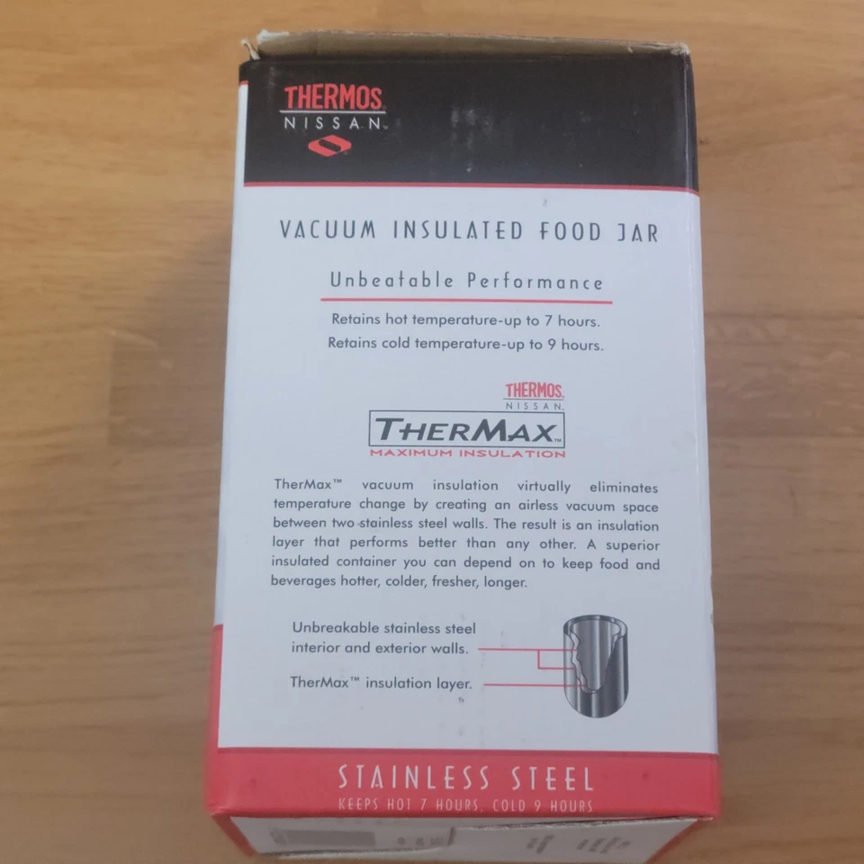 Вакуумная изолированная банка для пищевых продуктов THERMOS из нержавеющей стали 16 унций JCG500 - Изображение 4 из 4