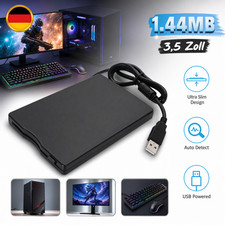 FDD USB Diskettenlaufwerk extern 1.44MB Slimline 3,5 Zoll schwarz Plug Play