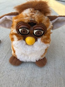 Space Robby Gold Doré Furby Robot Electronic Japan Vintage 1998 Toy