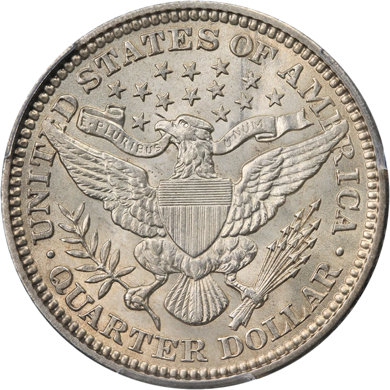1907-P Barber Quarter PCGS MS63 Great Eye Appeal Strong Strike - Image 2 of 4